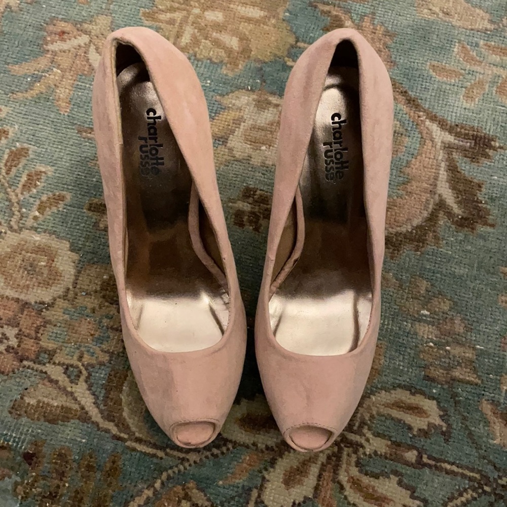 Charlotte Russe light pink heels